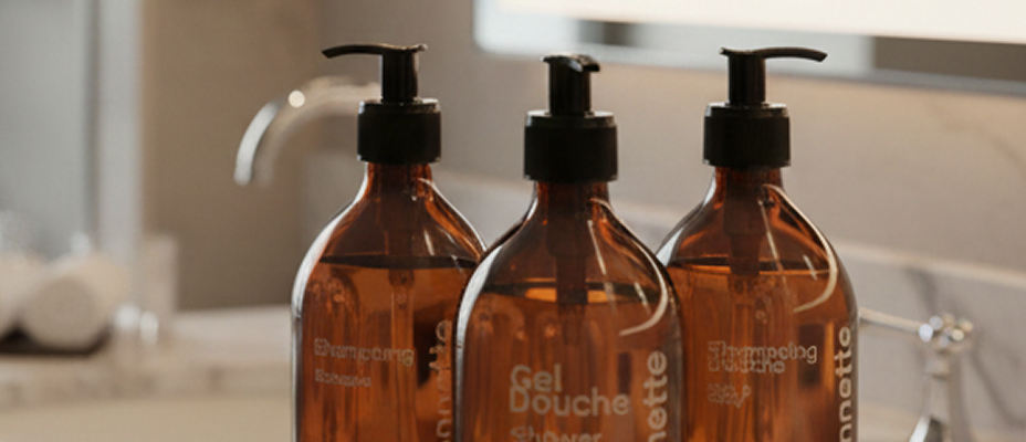 flacon gel douche hôtel