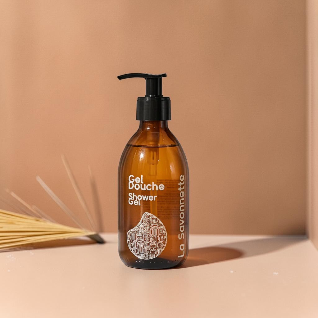 Flacon Verre "Gel Douche" GT - 250ml