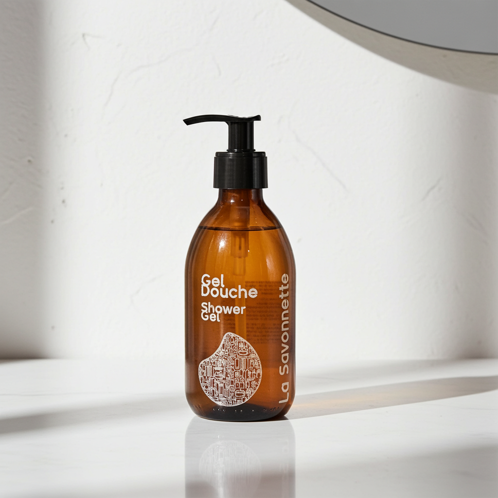 Flacon Verre "Gel Douche" GT