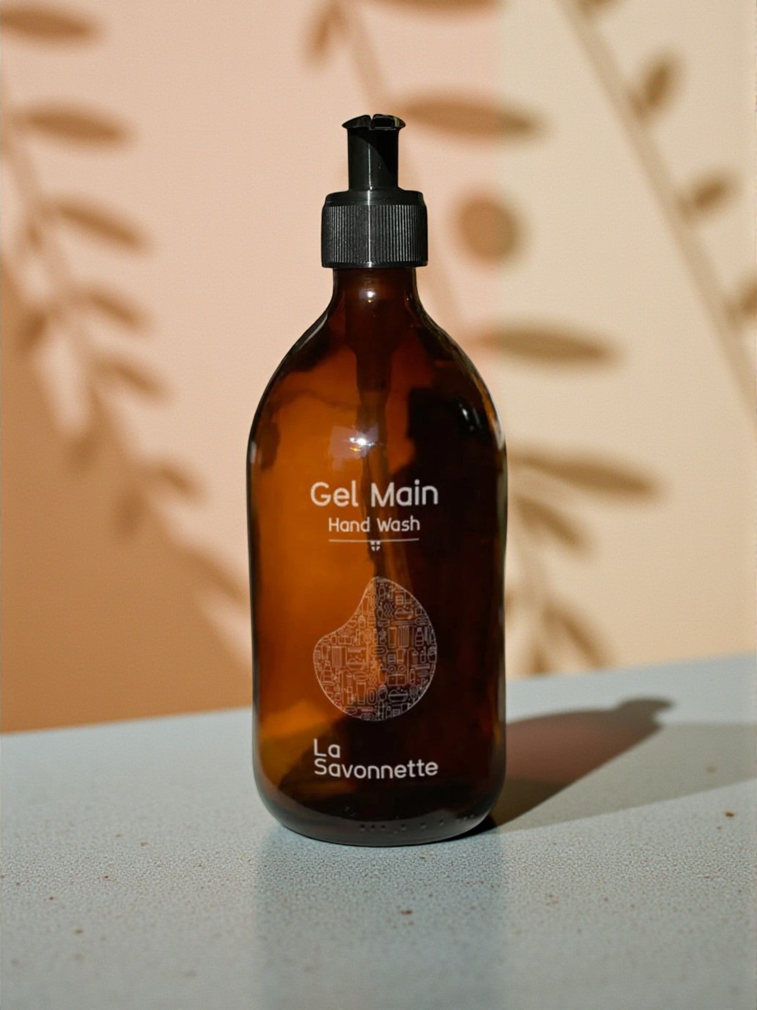 Glass bottle "Hand Gel"