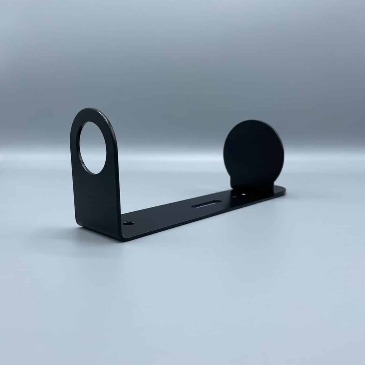 support inox épuré noir