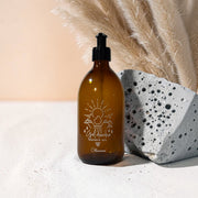 Flacon Verre -  "Gel Douche" Montagne - Sérigraphie 3D - 500 ml