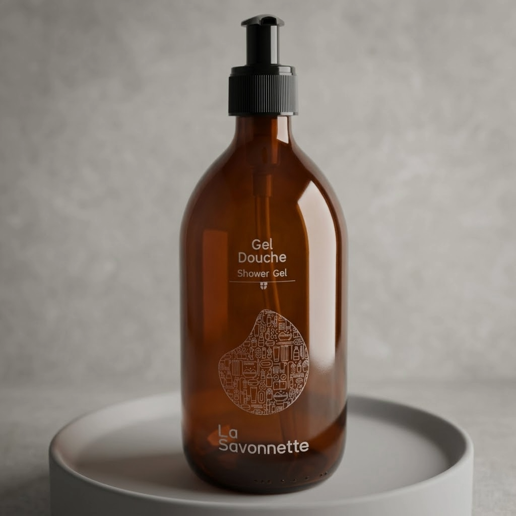 Flacon Verre "Gel Douche"