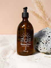 Flacon Verre "Shampoing Douche Mer "