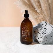 Flacon Verre -  "Shampoing" Montagne - Sérigraphie 3D- 500 ml